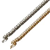 14kt Yellow Gold Extensive Diamond Tennis Bracelet