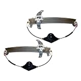 94-97 Lincoln Town Car Front Power Window Regulator Without Motor Pair Set by Aftermarket