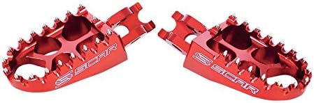 Scar Racing Evolution Racing Footpegs - Red S4510R