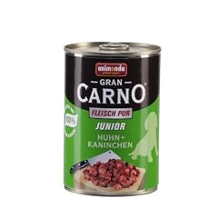 Animonda GranCarno 82729 Junior Huhn+Kaninchen 12 x 400 g Dose - Hundefutter