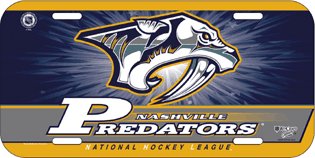 NHL Nashville Predators License Plate