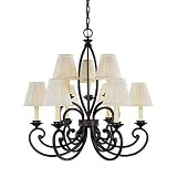 Savoy House Lighting - 1-0103-9-05 - Cumberland 9 Light Chandelier - Oiled Copper Finish / Cream Pleated Shades