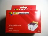 NEW 1 Black, 1 Color ink cartridges for Epson Stylus Photo 2000P Compatible T015201 / T016201