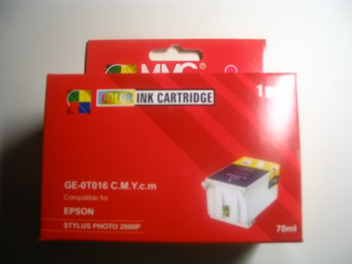 NEW 1 Black, 1 Color ink cartridges for Epson Stylus Photo 2000P Compatible T015201 / T016201
