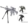 UTG TACTICAL/Sniper Profile Adjustable Height Universal Bipod with Rubberized Stand