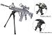 UTG TACTICAL/Sniper Profile Adjustable Height Universal Bipod with Rubberized Stand
