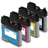  : 4-Pack Compatible Non-OEM Ink for Brother LC61 DCP 165C MFC 290C 490CW 585CW 790CW 5490CN 5890CN 6490CW