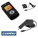 Electronics : Black Durable Flexible Soft Silicone Skin Case + Car Charger + Home Charger For Verizon LG Chocolate 3 VX-8560 Cell Phone