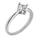 41EZYoG16bL. SL75  14k White Gold Princess Cut Diamond Ring 1/4