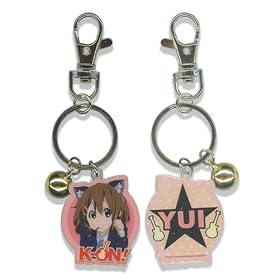 K-On Yui Hirasawa Metal Keychain