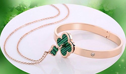 MK FASHION Sweet Lucky Clover Unlock Original Stainless Steel Bracelet