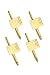 Solid 14K Gold Rectangle-shape Stud Set