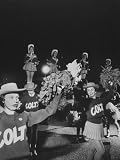 The Baltimore Colts' Cheerleaders Performing Collections Photographic Poster Print, 30x40