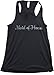 Maid of Honor | Flowy, Silky, Fashionable Racerback Women's Bridal Tank Top-Black,M