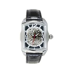 Tremont 3 Hand Automatic Skeleton Watch with Leather Strap. Model: 843332003406