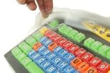 Keys U See Keyboard and Mouse for Kids Black Bundled With Keyboard Cover For Protection from Dust, Dirt, Liquids, Spills, Perfect for messy Kids While Learning!