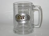 DALE JARRETT #88 15 ounce GLASS TANKARD MUG with Pewter Logo