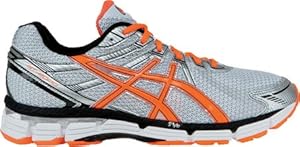 ASICS Men's GT-2000 Running Shoe,White/Safety Orange/Lightning,8 D US