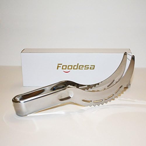 Watermelon Slicer Knife and Serving Tong Made of Rust-Proof Stainless Steel for Home Kitchen Catering Picnics and Party Entertaining