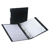 (Price/EA)Antimicrobial Binder, Round Ring, 11x8-1/2,1 Cap, Black