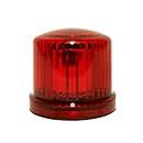 Fortune Products PL-300RJ-RCS04 Battery Powered Ultra Bright LED Remote Control Police Beacon, Frequency 4, 6" Diameter x 5" Height, Red