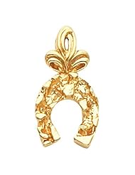 18K Yellow Gold Bass Pendant