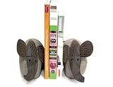 October Hill Dora Designs Cuddly Creature Bookends, Elephant Pair, 5-Inch Tall