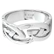 Inox Jewelry Men's Knot 316L Stainless Steel Ring