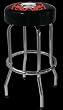 Barstool Single Foot Ring wout Swivel Flaming Skull Chairs Barstools