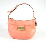 NEW AUTHENTIC COACH KRISTIN LEATHER SMALL TOP HANDLE POUCH (Peach/Gold)