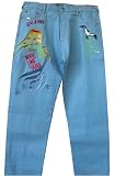 Evisu - Evisu MYDE UMI YAMA Lgt Blue GULL VINTAGE Mens Jeans 44