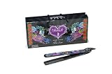 Royale Slim Line Black Tattoo 1 Nano Titanium Flat Iron / Hair Straightener + Royale Shampoo