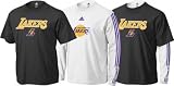 Los Angeles Lakers adidas Short/Long Sleeve T-Shirt Combo Pack - X-Large