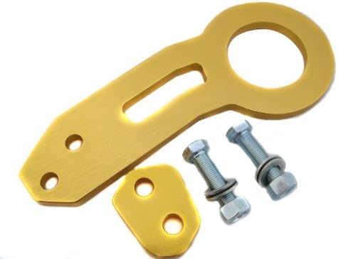 Fastwayracer FW-TH-R-GD, JDM FWR Gold CNC Aluminum Towing Rear Tow Hook