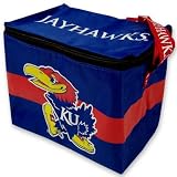 Kansas Jayhawks Lunch Bag: 6 Pack Zipper Cooler
