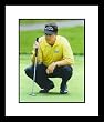 Phil Mickelson PGA Golf Framed 8x10 Photograph Yellow Shirt Putting