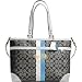 Coach Heritage Stripe Baby Diaper Multifunction Business Bag Tote 13191 Blue White