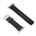 Aukey Apple Watch 交換 牛革ベルト 本革バンド 42mm (ブラック) AP-B1