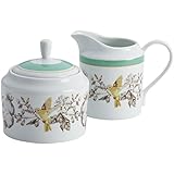 BonJour Dinnerware Fruitful Nectar Porcelain Sugar and Creamer Set