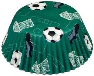 *FREE STANDARD SHIPPING - 50 Baking Cups - Soccer - for Muffins / Cupcakes / Cake Pops - We Ship Within 1 Business Day w/ *FREE Standard Shipping!
