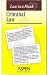 Criminal Law (Law in a Flash Cards)