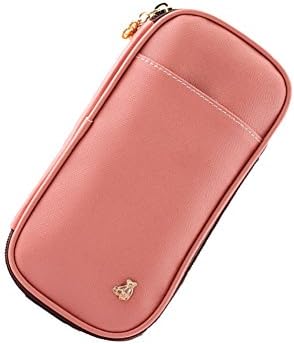 DDW PU Leather Candy Color Pencil Bag Pen Case Pink