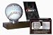 BCW Woodbase Baseball & Card Holder (Real Walnut) - Combo Ball & Card Display - Sports Memoriablia Display Case - Sportscards Collecting Supplies