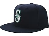 Seattle Mariners MLB 59Fifty GAME Fitted Cap by New Era (Navy-Silver)(Size=7-1/2)