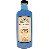 Village Naturals Therapy Liquid Mineral Bath, Stress and Tension, 16 oz.