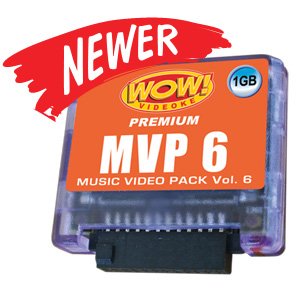 WOW Videoke Premium Music Video Pack Vol 6 MVP6 1GB w 300 songs  1 hour video background