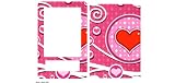 Heart Twirl Design Protective Skin for Barnes & Noble Nook