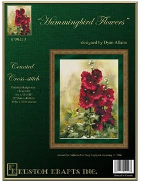 Hummingbird Flowers - Cross Stitch Pattern