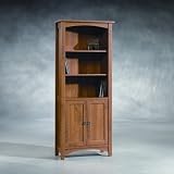 Sauder Rose Valley Library with Doors Abbey Oak