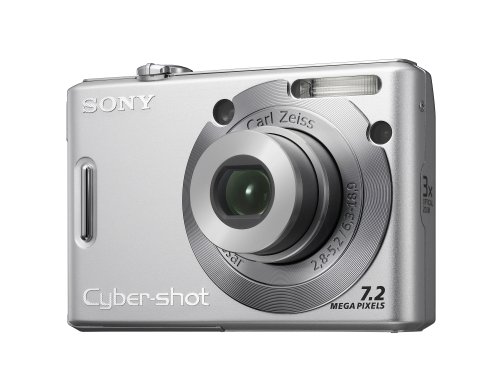Sony Cyber-shot DSC-W35 Digital Camera - Silver (7.2MP, 3x Optical Zoom) 2.0" LCD